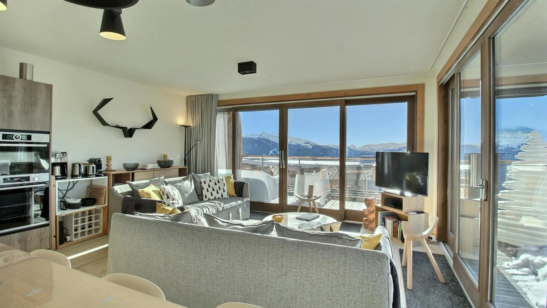 Arc 1600, Le Ridge, Appartement 12 Personnes Duplex Vue Montagne - Ski Aux Pieds - Sauna, Hammam, Jacuzzi, Piscine Les Arcs  Fransa