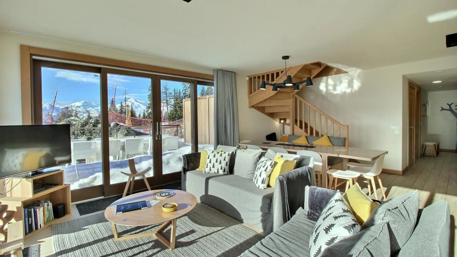 Apartmán Arc 1600, Le Ridge, Appartement 12 Personnes Duplex Vue Montagne - Ski Aux Pieds - Sauna, Hammam, Jacuzzi, Piscine Les Arcs