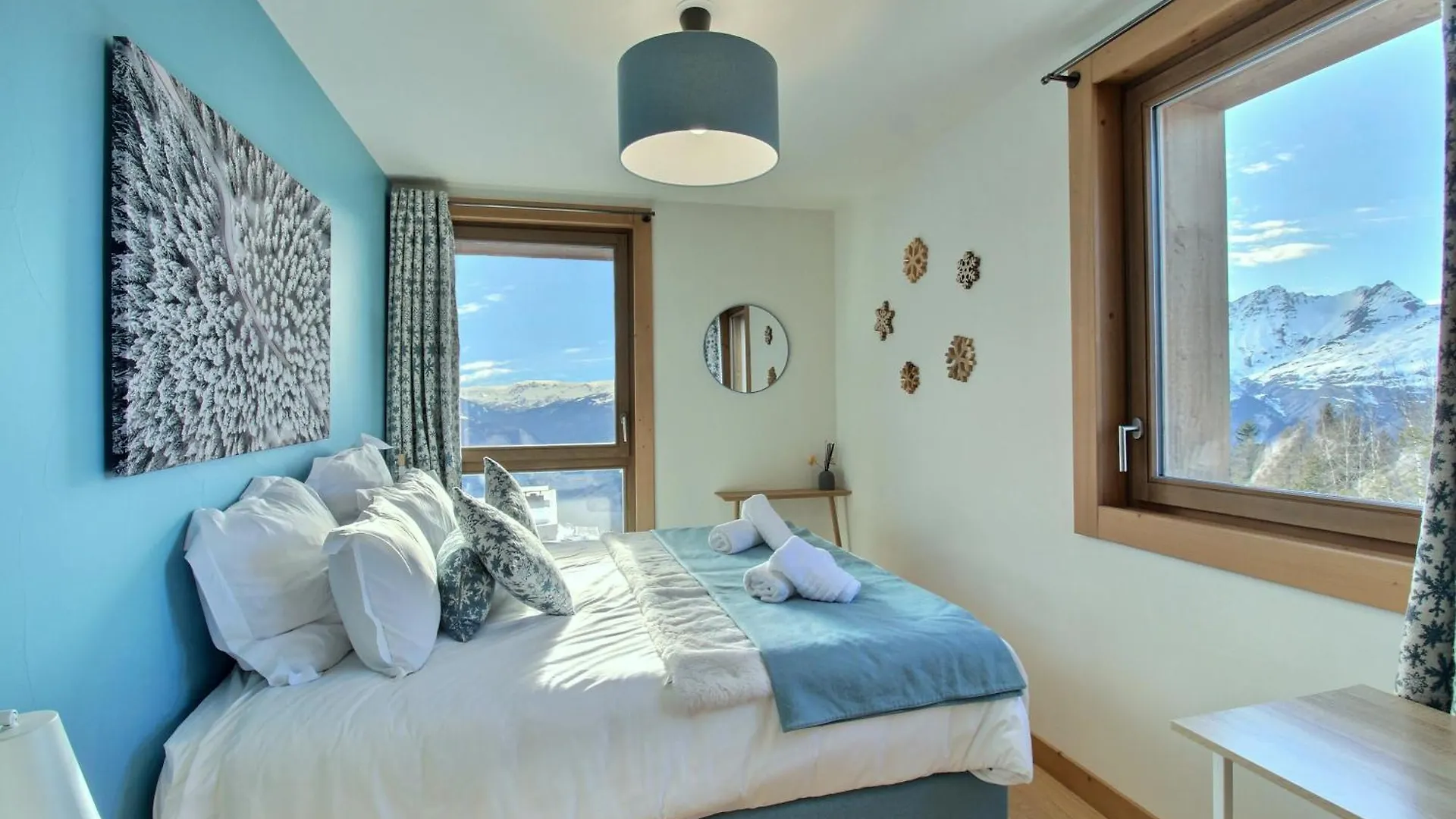 Daire Arc 1600, Le Ridge, Appartement 12 Personnes Duplex Vue Montagne - Ski Aux Pieds - Sauna, Hammam, Jacuzzi, Piscine Les Arcs